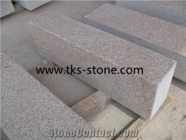 G682 Granite Kerbstone,Sunset Gold,Rusty Yellow,Giallo Yellow Granite Kerbstone,Curbstone