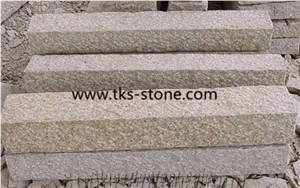 G682 Granite Kerbstone,Sunset Gold,Rusty Yellow,Giallo Yellow Granite Kerbstone,Curbstone