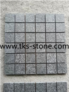 G684 Black Cube Stone with Net, Netted Cobble Stone,G684 Pearl Black Granite Cube Stone,G684 Granite Cube Stone & Pavers