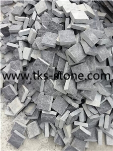 G684 Pearl Black Basalt Cobble Stone/Cube Stone
