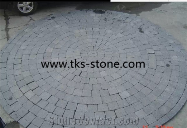G684 Tumbled Coble Stone/Cube Stone,Antiqued G684 Basalt Black Cobble Stone