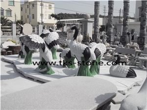 Granite Egret Sculpture & Statue,Granite Egret Sculpture,Animal Sculptures,Landscape Sculptures