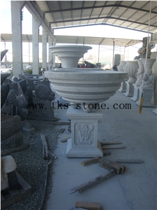Grey Granite High Feet Flower Pots, Custom Flower Pots
