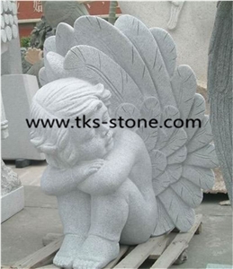 Grey Granite Sculptures,Children Sculptures&Statues,Angel Sculptures, Human Sculptures, Handcarved Statures