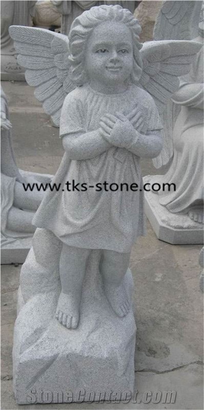 Grey Granite Sculptures,Children Sculptures&Statues,Angel Sculptures, Human Sculptures, Handcarved Statures