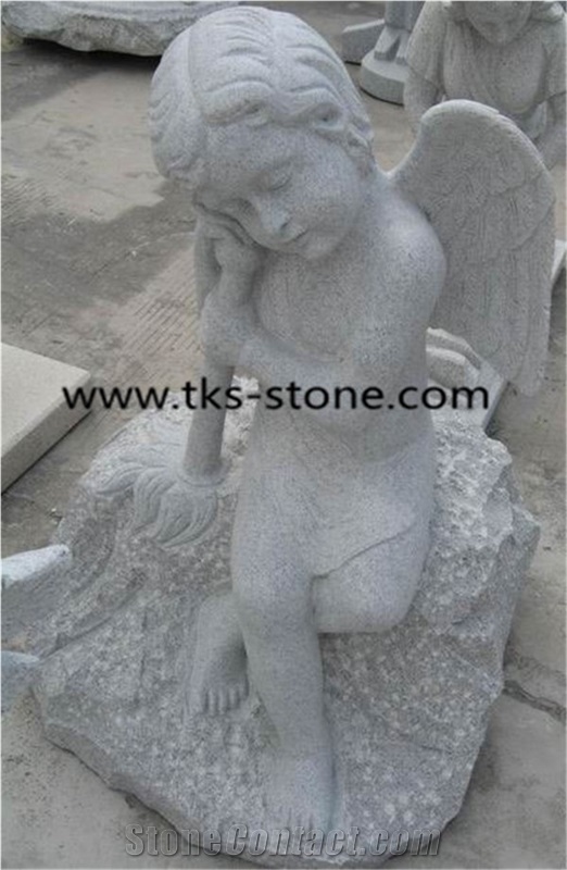Grey Granite Sculptures,Children Sculptures&Statues,Angel Sculptures, Human Sculptures, Handcarved Statures