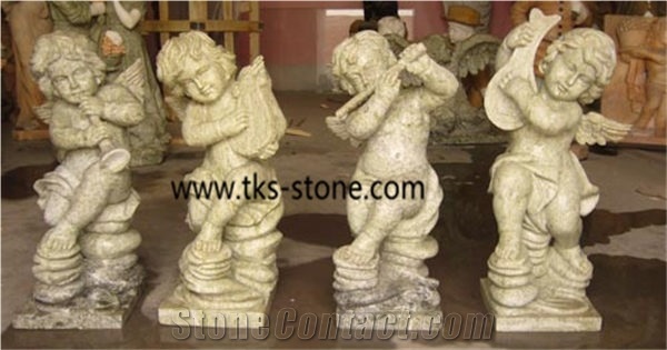 Grey Granite Sculptures,Children Sculptures&Statues,Angel Sculptures, Human Sculptures, Handcarved Statures