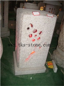 Lamps Caving,Lantern Sculptures,Beige Granite Garden Lanterns&Lamps,Japanese Lanterns,Exterior Lamps