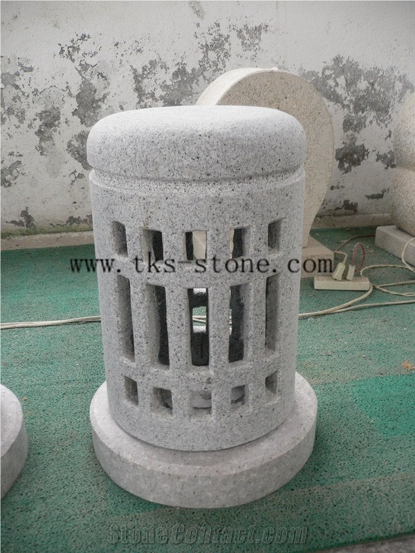 Lantern Sculptures,Grey Granite Garden Lamps,Japanese Lanterns,Exterior Lamps,Lanterns Caving