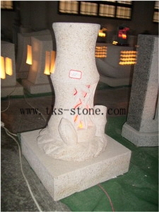 Lanterns Caving,Beige Granite Lantern Sculptures,Garden Lanterns&Lamps,Japanese Lanterns,Exterior Lamps
