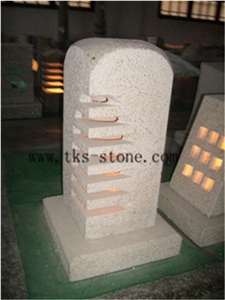Lanterns Caving,Beige Granite Lantern Sculptures,Garden Lanterns&Lamps,Japanese Lanterns,Exterior Lamps