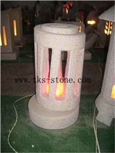 Lanterns Caving,Beige Granite Lantern Sculptures,Garden Lanterns&Lamps,Japanese Lanterns,Exterior Lamps