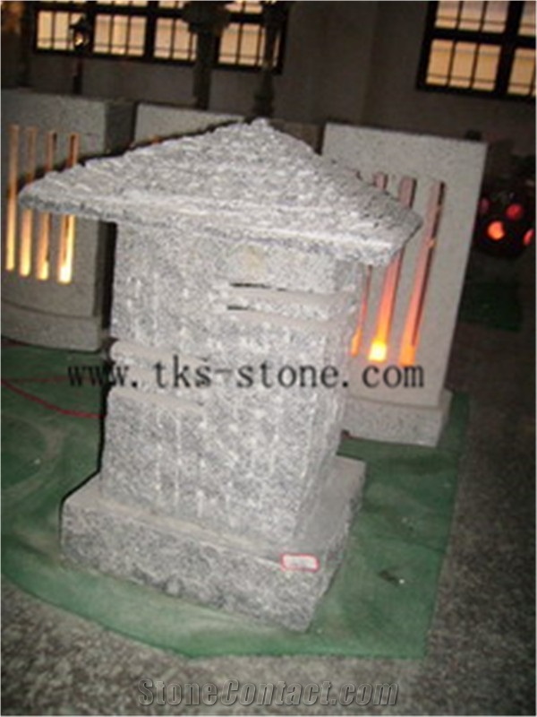 Lanterns Caving,Beige Granite Lantern Sculptures,Garden Lanterns&Lamps,Japanese Lanterns,Exterior Lamps