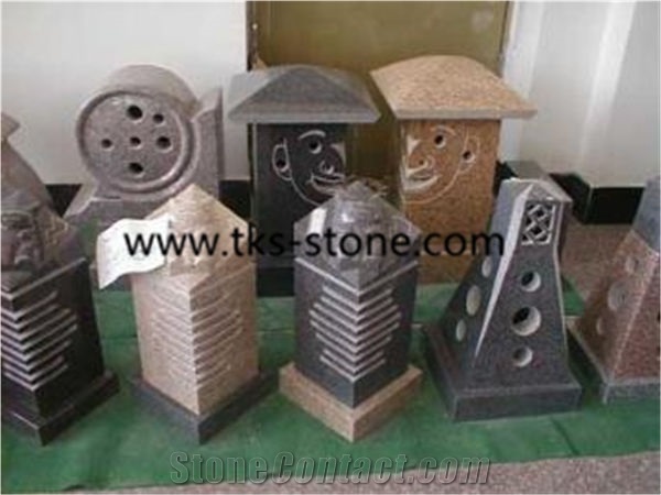 Lanterns & Lamps,Grey Granite Lamps,Garden Lanterns,Stone Garden Lamps, Sculpture Grey Granite Garden Lanterns