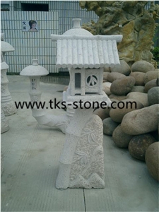 Lanterns&Lamps,Japanese Lanterns,Grey Granite Lanterns,Garden Lanterns&Garden Lamps, Sculpture Grey Granite Japanese Lanterns