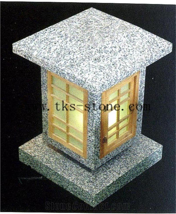 Lanterns, Stone Lanterns Caving,Green Grey Granite Lanterns&Lamps,Garden Lamps,Japanese Lanterns,Chinese Granite Lamps, Sculpture Green Granite Japanese Lanterns