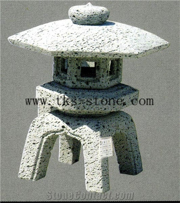 Oriental Granite Garden Japanese Lantern Statue
