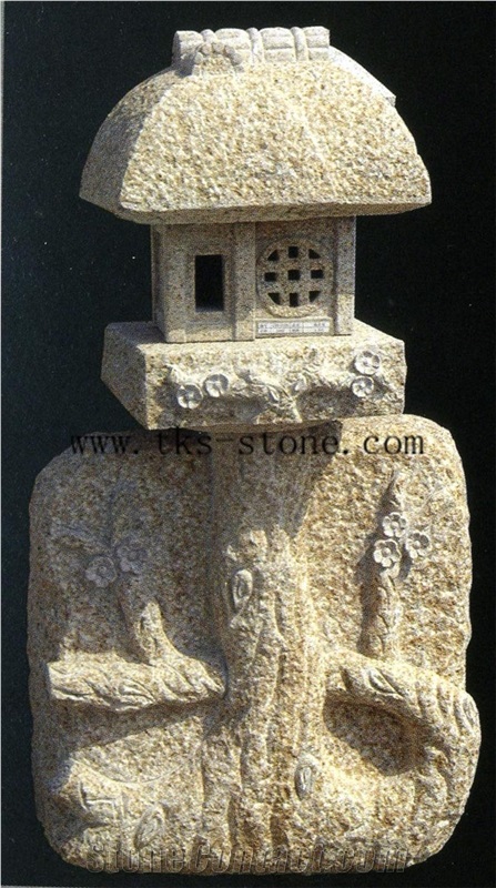 Oriental Granite Garden Japanese Lantern Statue