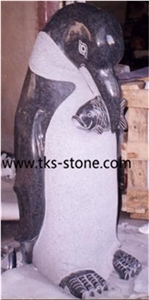 Penguin Granite Sculpture & Statue,Granite Animal Sculptures,Stone Penguin Garden Sculptures, Western Statues