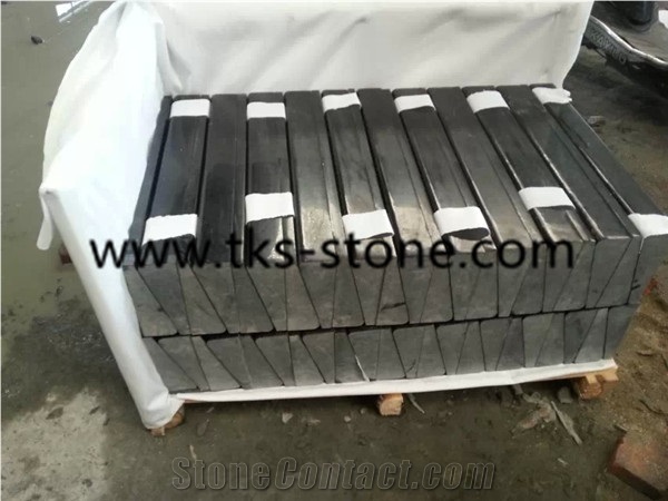 Polished China G684 Black Basalt Kerbstone/Side Stone,China Black Basalt