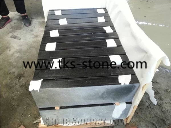 Polished China G684 Black Basalt Kerbstone/Side Stone,China Black Basalt
