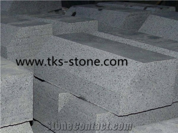 Polished G654,Padang Dark,Sesame Black,China Impala,Impala Black,China Dark Grey Granite Kerbstone,Curbstone