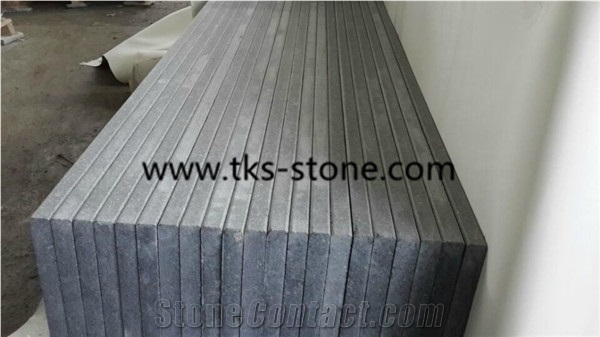 Polished Green Porphyry Granite Stairs with Polished Edge,Porphyry Green Stairs & Steps with One Long Edge Polished and Bevelled,Pearl Green Stair Riser