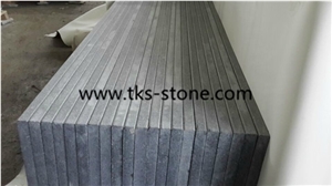 Polished Green Porphyry Granite Stairs with Polished Edge,Porphyry Green Stairs & Steps with One Long Edge Polished and Bevelled,Pearl Green Stair Riser