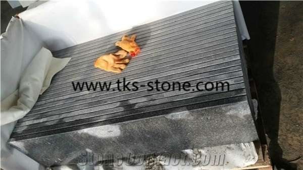 Polished Green Porphyry Granite Stairs with Polished Edge,Porphyry Green Stairs & Steps with One Long Edge Polished and Bevelled,Pearl Green Stair Riser