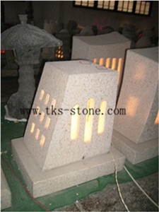 Red Granite Lanterns,Lamps Caving,Lantern Sculptures,Garden Lanterns&Lamps,Japanese Lanterns,Exterior Lamps