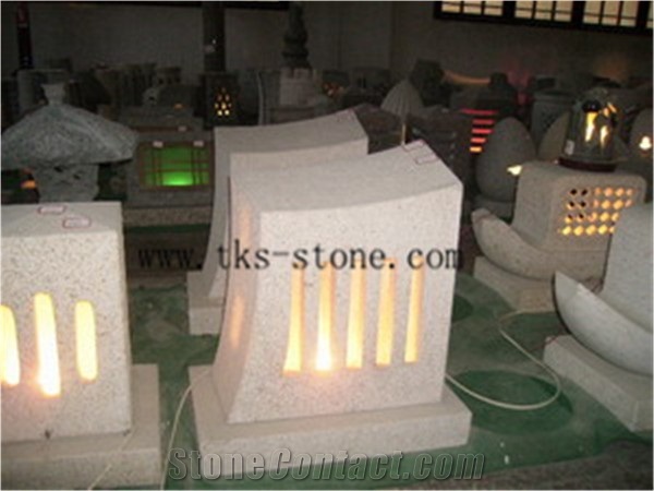 Red Granite Lanterns,Lamps Caving,Lantern Sculptures,Garden Lanterns&Lamps,Japanese Lanterns,Exterior Lamps