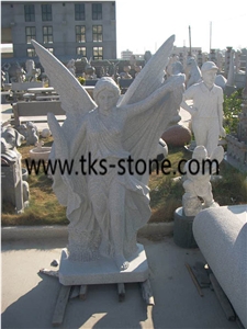 Sculpture & Statue,Angel Sculptures,Grey Granite Human Sculptures,Human Caving,Western Statues