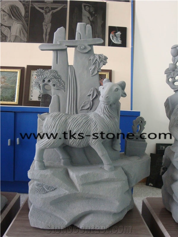 Sculpture & Statue,Grey Granite Animal Sculptures,Animal Caving,Garden Sculptures,Landscape Sculpture
