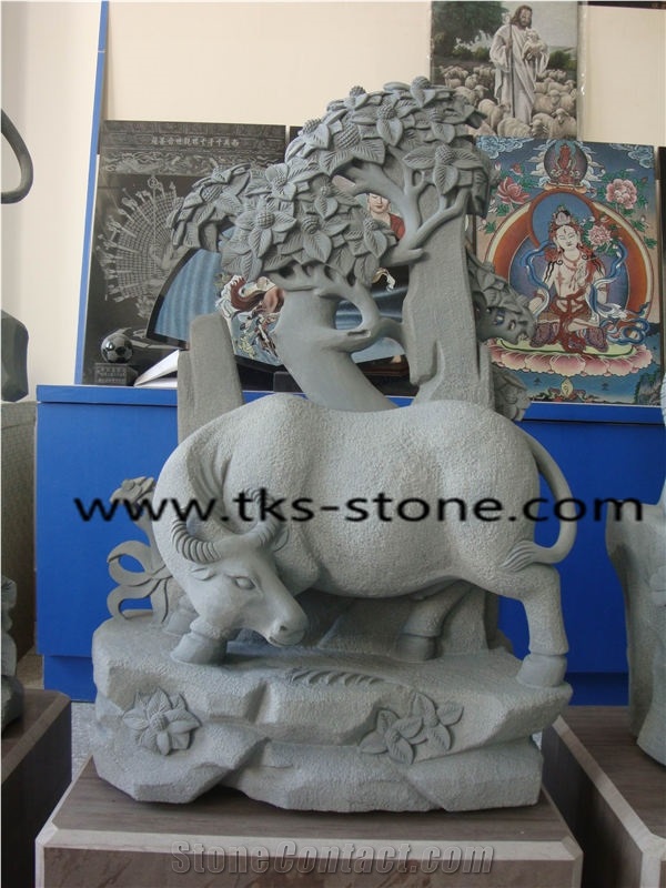 Sculpture & Statue,Grey Granite Animal Sculptures,Animal Caving,Garden Sculptures,Landscape Sculptures