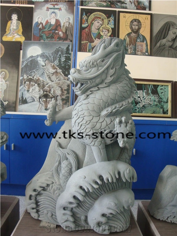 Sculpture & Statue,Grey Granite Animal Sculptures,Animal Caving,Garden Sculptures,Landscape Sculptures
