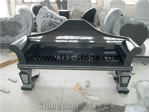 Shanxi Black Granite Bench & Chairs,Garden Bench,Outdoor Bench,Chairs,Granite Bench