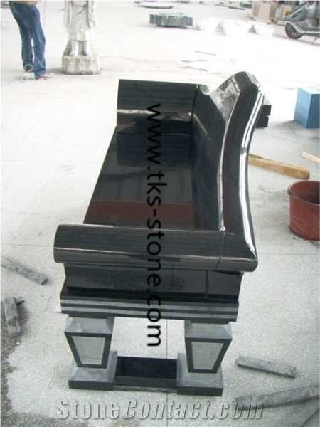 Shanxi Black Granite Bench & Chairs,Garden Bench,Outdoor Bench,Chairs,Granite Bench