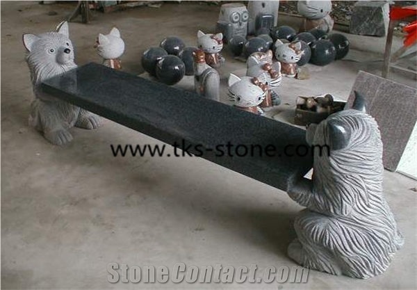 Shanxi Black Granite Bench & Chairs,Garden Bench,Outdoor Bench,Chairs,Granite Bench