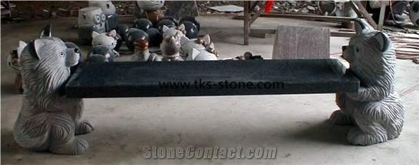 Shanxi Black Granite Bench & Chairs,Garden Bench,Outdoor Bench,Chairs,Granite Bench