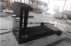 Shanxi Black Granite Monument & Tombstone,Tombstone Design,Jewish Style Monument & Tombstone,Western Style Monuments