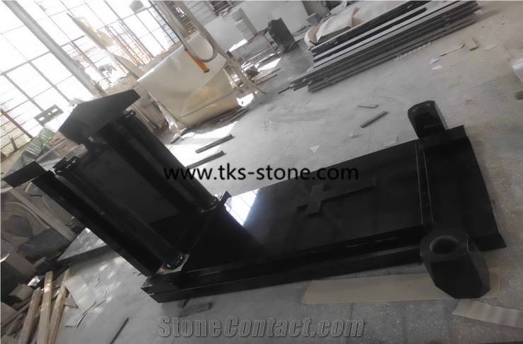 Shanxi Black Granite Monument & Tombstone,Tombstone Design,Jewish Style Monument & Tombstone,Western Style Monuments