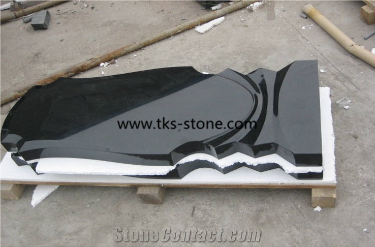 Shanxi Black Granite Monument & Tombstone,Tombstone Design,Jewish Style Monument & Tombstone,Western Style Monuments