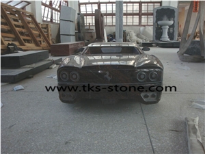 Stone Car Statues,Car Caving,Car Art Works,Creative Works,Carving Art Works,Stone Art, Sculpture Black Granite Carving Art Works