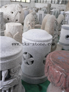 Stone Lanterns Caving,Lamp Sculptures,Grey Granite Lanterns&Lamps,Garden Lanterns,Exterior Lamps