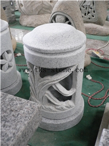 Stone Lanterns Caving,Lamp Sculptures,Grey Granite Lanterns&Lamps,Garden Lanterns,Exterior Lamps