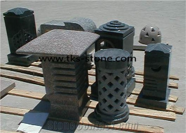 Stone Lanterns Caving,Lamps Sculptures,Grey Granite Garden Lanterns&Lamps,Exterior Lanterns