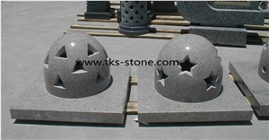 Stone Lanterns Caving,Lamps Sculptures,Grey Granite Garden Lanterns&Lamps,Exterior Lanterns