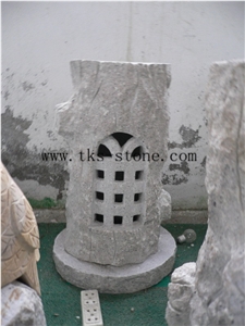 Stone Lanterns Caving,Lantern Sculptures,Grey Granite Garden Lamps,Japanese Lamps,Chinese Granite Lanterns