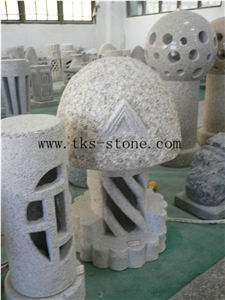 Stone Lanterns Caving,Lantern Sculptures,Grey Granite Garden Lamps,Japanese Lamps,Chinese Granite Lanterns