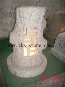 Stone Lanterns Caving,Lanterns Sculptures,Beige Granite Lamps,Garden Lanterns&Lamps,Japanese Lanterns,Exterior Lamps